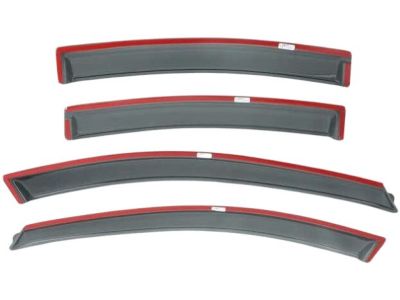 GM Front and Rear Tape-On Ventvisor® Side Door Window Weather Deflectors in Smoke Black by Lund® 19260734