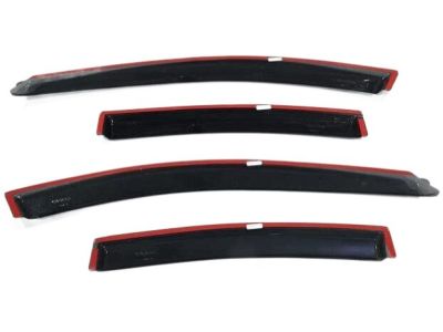 GM Front and Rear Tape-On Ventvisor® Side Door Window Weather Deflectors in Smoke Black by Lund® 19260734