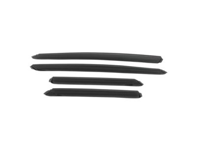 GM Front and Rear In-Channel Side Door Window Weather Deflectors in Smoke Black by Lund® 19260738