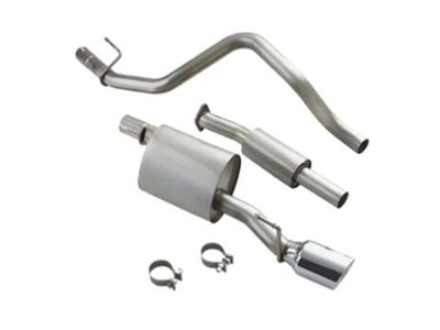 GM 1.4L Cat-Back Single Exit Exhaust Upgrade System with Polished Tip by Borla® 19300528