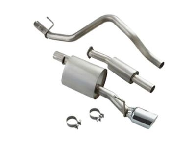 GM 1.8L Cat-Back Single Exit Exhaust Upgrade System with Polished Tip by Borla® 19300530