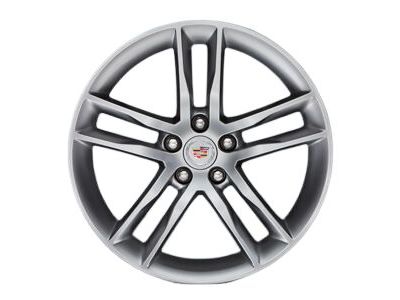 GM 19x9-Inch Aluminum 5-Split-Spoke Rear Wheel in Silver 19300916