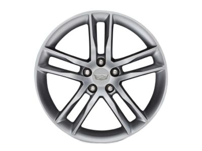 GM 19x8-Inch Aluminum 5-Split-Spoke Front Wheel in Silver 19300917