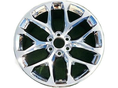 GM 22x9-Inch Aluminum 6-Split-Spoke Wheel in Chrome 19301156