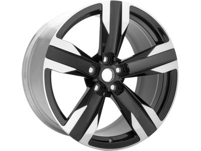 GM 20x11-Inch Aluminum 5-Spoke Rear Wheel in Gloss Black 19301169