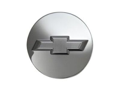 GM Center Cap in Brushed Aluminum Finish with Bowtie Logo 19301595