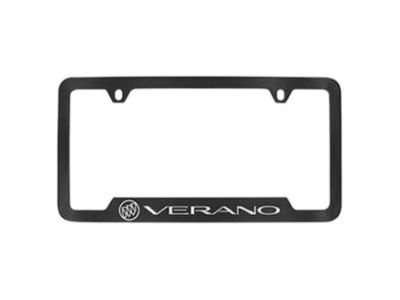 GM License Plate Frame by Baron & Baron® in Black with Buick Logo and Verano Script 19302641