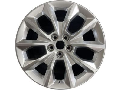 GM 19x8.5-Inch Aluminum 5-Split-Spoke Wheel in Polished Finish 19302646