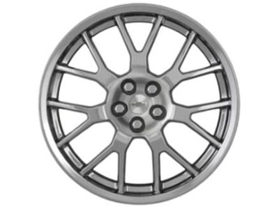 GM 21x8.5-Inch Aluminum 7-Split-Spoke Front Wheel in Silver 19302857