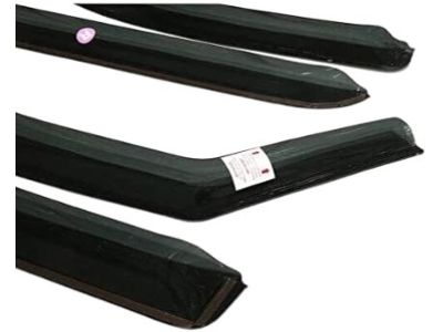 GM Crew Cab In-Channel Side Door Window Weather Deflectors in Smoke Black by EGR® - Associated Accessories 19328980