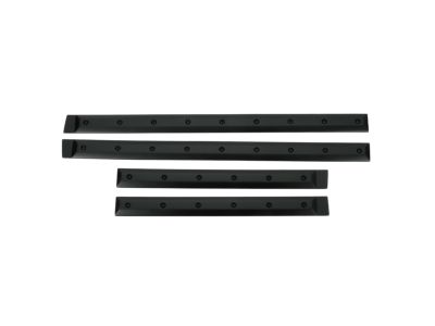 GM Double Cab Bolt-On Look Door Moldings by EGR in Matte Black 19329854