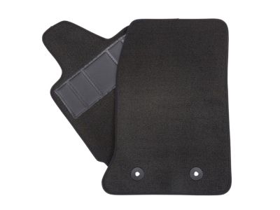 GM First-Row Carpeted Floor Mats in Jet Black 19367567