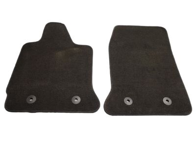 GM First-Row Carpeted Floor Mats in Jet Black 19367567