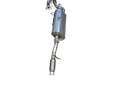 GM 6.6L Gas Cat-Back Exhaust Upgrade System with Single Black Chrome Tip by Borla 19420408