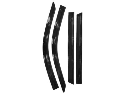 GM Front and Rear Ventvisor® Low Profile Tape-On Side Window Deflector in Smoke Black by LUND® - Associated Accessories 19420513