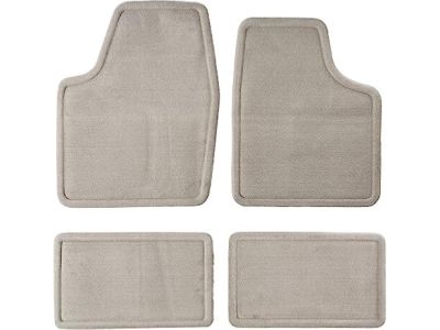 GM Front and Rear Carpeted Floor Mats in Titanium 20760471