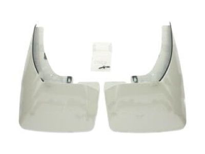 GM Rear Molded Splash Guards in White Diamond 20946819