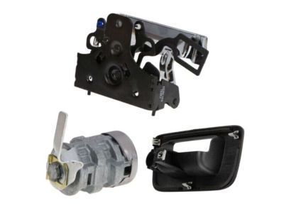 GM Tailgate Handle Assembly in Chrome with Black Bezel 22755306