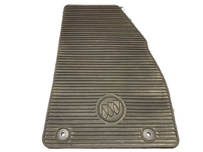 GM Front and Rear All-Weather Floor Mats in Black with Buick Logo 22759945