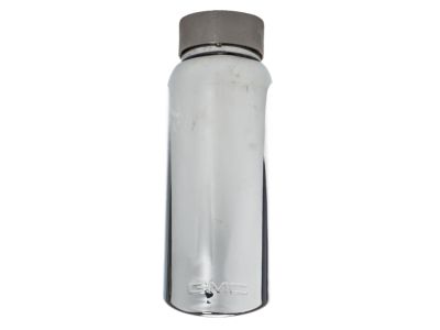 GM Chrome Angle-Cut Single-Wall Exhaust Tip with GMC Logo 22799811
