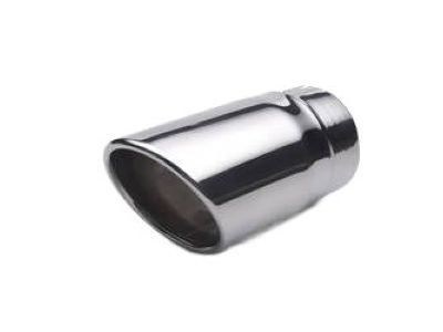 GM Chrome Angle-Cut Single-Wall Exhaust Tip with GMC Logo 22799811