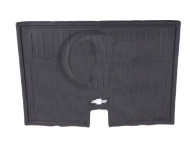 GM Premium All-Weather Cargo Area Mat in Jet Black with Bowtie Logo 22823335