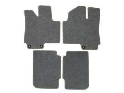 GM Front and Rear Carpeted Floor Mats in Dark Titanium 22860109