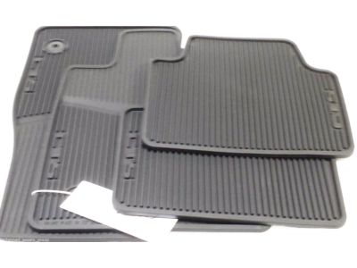 GM First-and Second-Row Premium All-Weather Floor Mats in Light Platinum with CTS Script 22860183