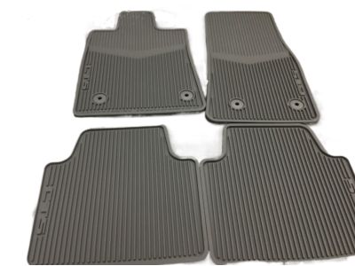 GM First-and Second-Row Premium All-Weather Floor Mats in Very Light Cashmere with CTS Script 22860184