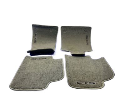 GM First-and Second-Row Premium Carpeted Floor Mats in Titanium with CTS Script 22860827