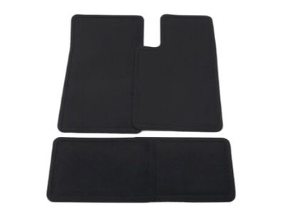 GM Front and Rear Carpeted Floor Mats in Ebony 22865844