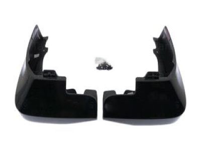 GM Front Molded Splash Guards in Carbon Black Metallic 22867014