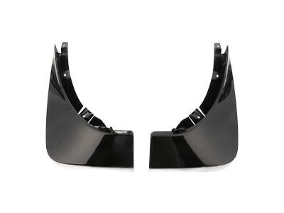 GM Rear Molded Splash Guards in Carbon Black Metallic 22867029