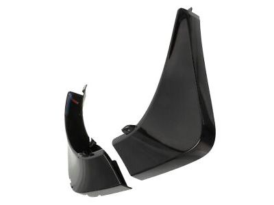 GM Rear Molded Splash Guards in Carbon Black Metallic 22867029