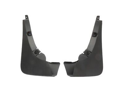 GM Rear Molded Splash Guards in Carbon Black Metallic 22867029