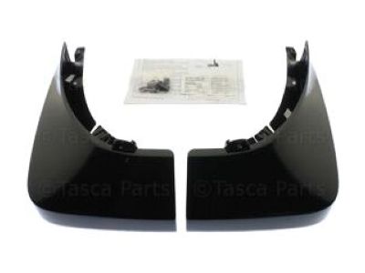 GM Rear Molded Splash Guards in Carbon Black Metallic 22867029