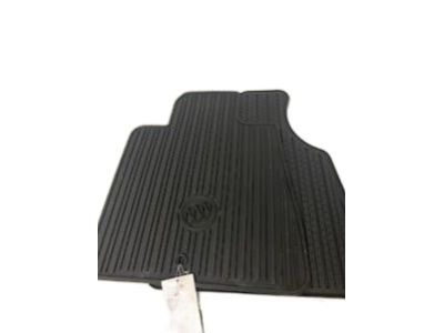GM Front All-Weather Floor Mats in Ebony with Buick Logo 22890024