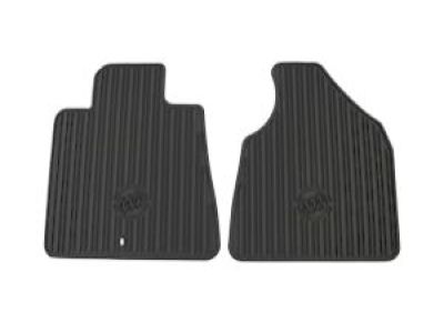 GM Front All-Weather Floor Mats in Titanium with Buick Logo 22890385