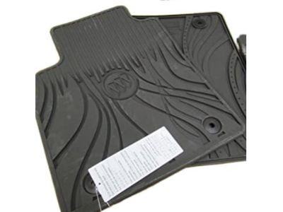GM Front and Rear All-Weather Floor Mats in Cocoa 22890578
