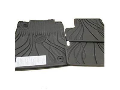 GM Front and Rear All-Weather Floor Mats in Cocoa 22890578