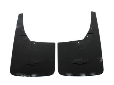 GM Front Flat Splash Guards in Black 22894859