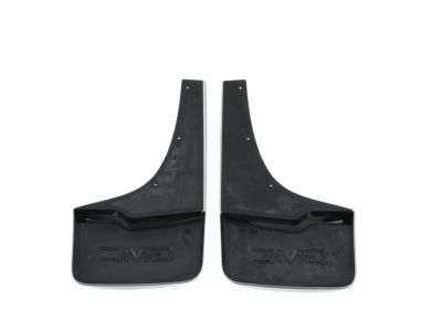 GM Rear Molded Splash Guards in Quicksilver Metallic 22902409