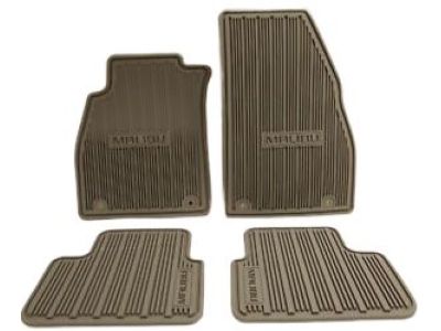 GM Front and Rear All-Weather Floor Mats in Titanium 22907001