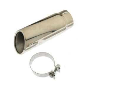 GM 6.0L Polished Stainless Steel Dual-Wall Angle-Cut Exhaust Tip 22911703