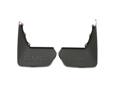 GM Rear Molded Splash Guards in Black with GMC Logo 22922769