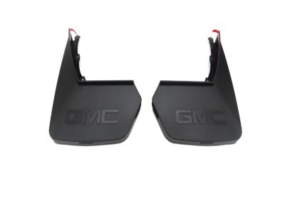 GM Molded Rear Splash Guards in Black with GMC Logo 22922770