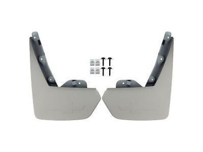 GM Rear Molded Splash Guards in White Diamond 22922783