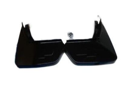 GM Rear Molded Splash Guards in Black 22922785
