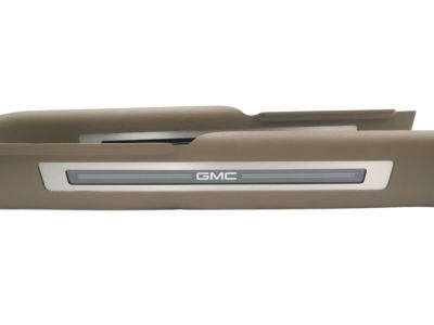 GM Illuminated Front Door Sill Plates with Dune Surround and GMC Logo 22933518