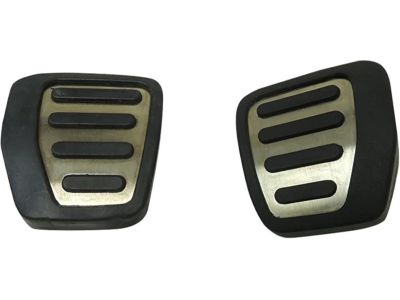 GM Pedal Cover Package in Stainless Steel and Black for Manual Transmission 22935044